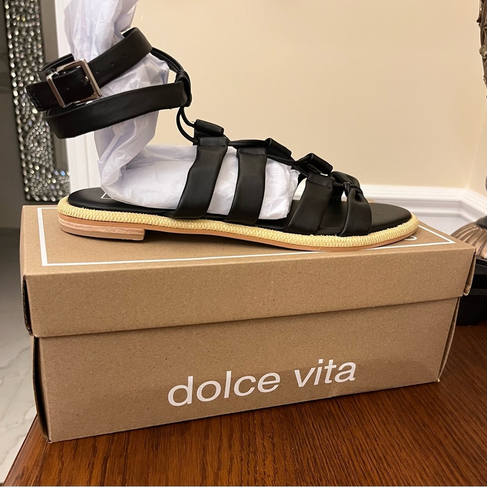 NEW Dolce Vita Black Gladiator Sandals